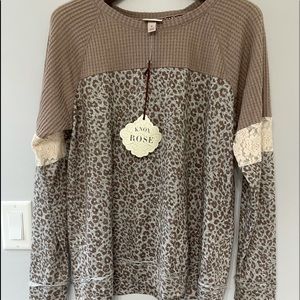 SOLD!! New with tags. Knox Rose Long Sleeve Top